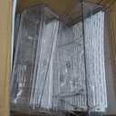 10-Pack Clear Fridge Organizer Bins with Lids, Stackable Refrigerator Storage Containers, BPA-Free with Drain Tray & Anti-Slip Base for Fruits, Veggies, Drinks