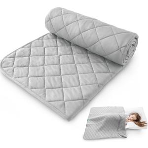 Biloban Toddler Comforter & Crib Toddler Blanket, Super Soft Quilted and Lightweight Down Alternative Crib Comforter, 30x40 Inches, Grey