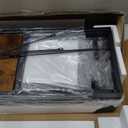 Tohomeor Bookshelf 5 Tier Deformable Corner Bookcase Free Standing Modern Industrial Book Storage Display Book Shelf for Bedroom Living Room Study Room Office (Brown)