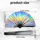 3 x Boots on The Ground Hand Fan,Boots on The Ground Fan,Clap Fans For Line Dancing,Large Folding Hand Fan,Party,Dance Enthusiasts Gift(001) (white)