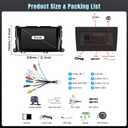 Naifay Car Radio Stereo for Toyota Sienna 2011-2014 with Wireless CarPlay Android Auto, 2+32G 9inch IPS Touch Screen for Sienna Stereo with Bluetooth/FM Receivers/GPS/WiFi/SWC/Split Screen/Mirrorlink