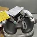 Ingenuity Baby Base 2-in-1 Booster Feeding and Floor Seat with Self-Storing Tray - Slate