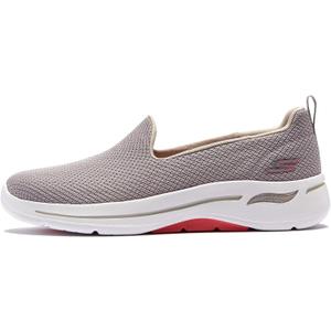 Skechers Women's Go Walk Arch Fit Grateful (6.5, Taupe/Coral)