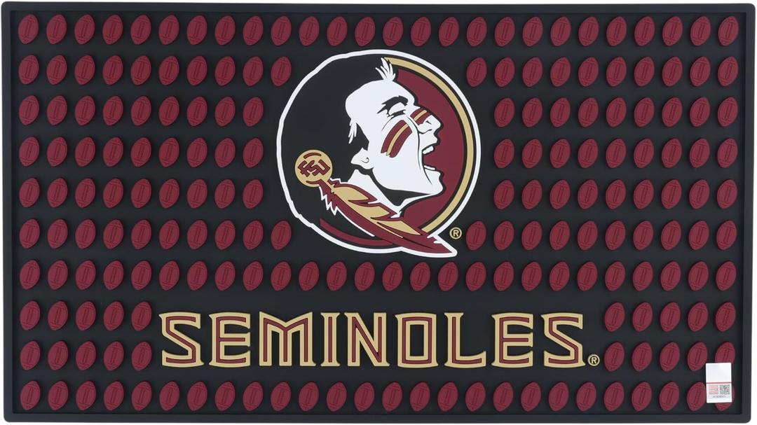 The Memory Company Officially Licensed Team Logo Bar Mat, Florida State University