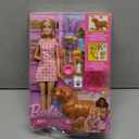 Barbie Doll & Pets Set, Blonde with Mommy Dog, 3 Newborn Puppies with Color-Change Feature & Pet Accessories (1 count (pack of 1))