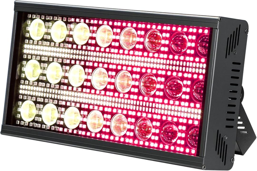 Betopper LF2405 300w Matrix Beam LED Strobe Effect Lights，Stage Lights Wash LED Strobe Light, Super Bright Large Flash Stage Lighting, DMX Dj Strobe Lights for Parties Club Disco Xmas etc