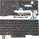 Laptop Replacement US Layout Backlit Keyboard for ThinkPad X280 A285 X390 X395 L13 Yoga S2 5th S2 Yoga 5th 01YP200 SN20P33911, Black