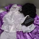 Morph Purple Pop Star Costume Men With Jacket And Wig, Musician Costume Adult, Halloween Costumes For Men (Medium)