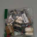 Panelee 12 Pcs Christmas Tree Mini Gift Boxes Velvet Christmas Tree Ornaments Vintage Present Decoration with Bells for Farmhouse Indoor Outdoor Xmas Party Holiday Decor(Beige, Brown, Green)