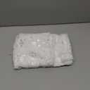 AQOTHES Soft Faux Fur Fuzzy Cute Decorative Throw Pillows Covers with Snowflake Glitter Printed Pillowcases for Christmas Decor Home Bed Room Sofa Chair Couch, Ivory, 18x18 inch, Pack of 2