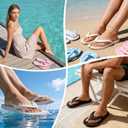 Flip Flops for Women Men Quick-Dry Shower Shoes Foldable Travel Slippers Lightweight Non-Slip Bathroom Summer Beach Thong Sandals 9-10 Womens