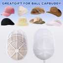 Baseball Cap Washer Frame for Washing Machine, Hat Washer Cage for Flat and Curved Hats with Mesh Laundry Bag, White PP Plastic, Fits Adult and Kids, 2 Pack