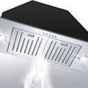 Range Hood Insert 36 Inch, 800 CFM Range Hood Insert, Ultra-quiet Insert Range Hood,3-speed Vent Hood Insert, Ducted/Ductless Hood Range Insert, Stainless Steel Built In Range Hood, EL11-36