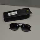 SOJOS Retro Aviator Sunglasses for Women Men,Trendy Rectangle Womens Mens Shades Sun Glasses SJ2202 (Black Frame/Grey Grading Lens)