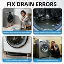 4681EA2001T Washer Drain Pump Motor Replacement for OEM Kenmore & LG,4681EA1007G 4681EA1007D AP5328388,Fits WM2101HW WM3270CW WM3431HS WM3770HVA Washing Machines,High-Density Silicon Steel Sheet