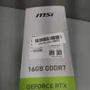 msi Gaming RTX 5080 16G Ventus 3X OC White Graphics Card (16GB GDDR7, 256-bit, Extreme Clock TBD MHz, DisplayPort x 3 2.1a, HDMI 2.1b, NVIDIA Blackwell Architecture)