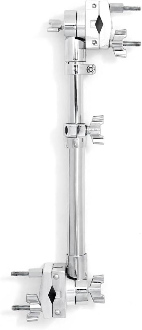 Gibraltar Ultra-Adjust Double Extension Arm, Twin Super Grabber Clamps with Tilters, Connects Drum Racks or Stands Securely with Memory Lock, Heavy-Duty Drum Hardware, 1 Pack (SC-EA250)