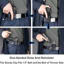 2 x GUN & FLOWER IWB Concealed Carry Polymer Holster for M&P Shield 9mm / .40 3.1'' Pistol, Adj. Cant & Retention | Right Hand