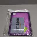 ZoneFoker Case for iPad Pro 11 Inch Case M5/M4(2025/2024) with Pencil Holder, Slim Hard Translucent Protective Cover for M5/M4 iPad Pro 11" with Kickstand, Purple Glitter