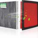 Engine & Cabin Air Filter for RAV4 19-25, Camry 18-24, Avalon 2021, Highlander 20-26, Avalon 19-22, ES350 19-25 2.5L 3.5L Air filter for Car Replacement CF12157 CA12377 Automotive-2 Pack