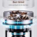 SHARDOR Burr Coffee Grinder Electric with 32 Grinding Sizes 4.0, Coffee Grinders for Home Use with 40 Seconds Adjustable Electronic Timer, Coffee Bean Grinder with Chamber Cleaning Button,Black