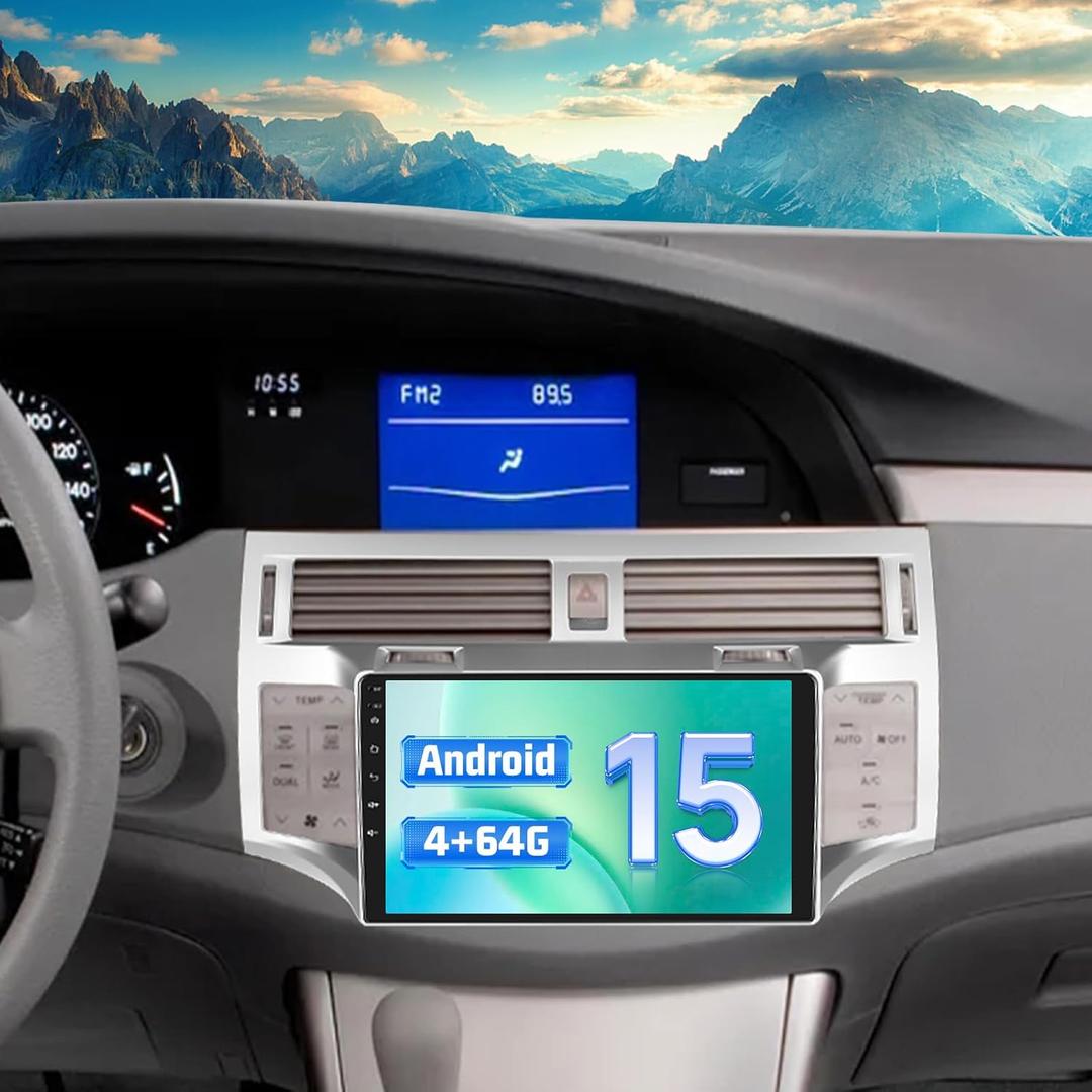 Roinvou Car Radio for Toyota Avalon 2005-2010 with Wireless Carplay Android Auto, 4+64G 9 inch HD IPS Thouch Screen Bluetooth Radio with Bluetooth5.0 32EQ 1280 * 720P GPS WiFi + Backup Camera