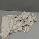 jinchan Tie Top Linen Kitchen Curtains Over Sink 24 Inch Length Tier Curtains Farmhouse Rustic Small Cafe Curtain for Bedroom Living Room Bathroom Half Window Light Filtering Privacy 2 Panels Crude (Verona Curde)