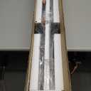 EDISHINE 2 Pack Modern Outdoor Wall Lights Dimmable, 39.3" Linear Led Exterior Wall Light, 3CCT, Iron & PC, IP65 Waterproof, Long Exterior Lighting Fixtures for Front Door, Stair, Black (39.4 IN)