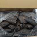 Electric Fireplace Logs Inserts Heater with Infrared Remote Controller 5 Flame Brightness 24 H Timer Overheating Protection for Home and Office Decor Black