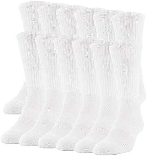 Gildan Men's Performance Crew Socks, 12 Pairs, Size 10-13