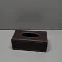 High-end Fashion Pu Leather Tissue Box Holder Business Black,Rectangular Tissue Box Cover,Napkin Holder Drawer Paper Dispenser,Home Office car Tissue Holder with Magnetic Bottom (Brown)