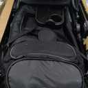 Tandem Wagon StrollerAll-Terrain 2-in-1 Push&Pull Design, Double Seat Capacity, Large Storage, Adjustable Canopy, Removable Child Tray for Kids Outdoor Adventures&Family Outings (ONYX BLACK)