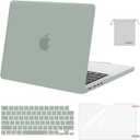 MOSISO Compatible with MacBook Pro 14 inch Case M5 2026 M4 2025 M3 M2 M1 2024-2021 A3427 A3426 A3434 A3112 A3185 A3401 A2918 A2992 A2779 A2442,Hard Case&Keyboard Skin&ScreenFilm&Pouch, Antique Green