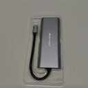 Hiearcool USB C Hub Ethernet 8-in-1, 4K@60Hz USB-C to HDMI Multiport Adapter with 1Gbps RJ45, 100W PD, 3 USB 3.0, SD/TF, Compatible for MacBook Pro/Air, Dell, Lenovo Laptops (Grey)