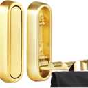 Zkptops 2Pcs Folding Wall Hooks Foldable Gold Wall Hooks Heavy Duty Hook for Bathroom Closet Kitchen Entryway Hidden Hook Mounted Storage for Hanging Coat Towels Clothes Hat Scarves Bags Keys