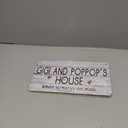 Wooden Sign, 12x6 inch, Gigi and POPPOP's House Where Memories Are Made, Distressed Style, Gift for Grandparents, Indoor Outdoor