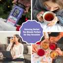 Tiesta Tea - Nutty Almond Cream, Premium Loose Leaf, Cinnamon Almond Herbal Tea Blend, Non-Caffeinated, Make Hot or Iced & Brews Up to 200 Cups, 16 Ounce Resealable Bulk Pouch