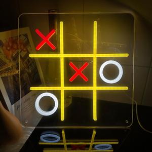 2 x Chessboard Neon Sign, Chess Game LED Sign Night for Game Room Wall Art, Playing Chess Light Up Sign for Beer Bars, Offices, Clubs, Man Caves, Pubs and Bedrooms