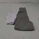 ROLSHOL 2 Pack Microfiber Hair Towel Wrap for Women, 32" x 11" Waffle Weave Hair Plopping Towel for Curly, Long & Thick Hair, Anti-Frizz Hair Turbans for Wet Hair (White, Grey)