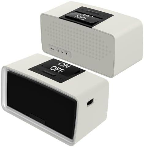 Simple Music Player for Elderly, Easy Audiobook Player with 32GB TF Card & Card Reader for Dementia, Alzheimers, Visually Impaired, Low Vision Patients, Wired (White)