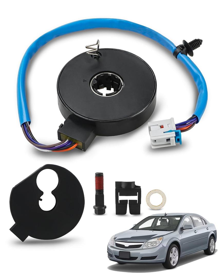 Steering Torque Sensor Compatible with 2004-2012 Chevy Malibu 2005-2010 Pontiac G6 2007-2009 Saturn Aura, Power Rotation Steering Torque Sensor with Alignment Tool, OEM GM# 23232310