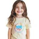 100 Days of School Shirt Kids Toddler Boys Girls 100th Day of School Costume T-Shirt Short Sleeve Tops Graphic Tee 3-4T