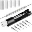 Watch Link Removal Tool, Premium Watch Band Tool Kit to Adjust and Remove Bracelet, Pin Remover for Sizing Strap, Adjust Watches Repair Kit With a Pin Punch, 6PCS Extra Replacement, 2 Pack