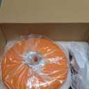 Mushroom Lamp for Bedroom, Mid Century Modern Lamp for Nightstand, Dimmable Retro Egg Tart Bedside Small Lamps, Unique Home Mushroom Decor Aesthetic Cute Table Lamps for Living Room (Orange)