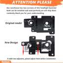 2Pcs Headlights Assembly compatible with 1988-1998 OBS Chevy GMC C/K 1500 2500 3500 Pickup Suburban,for select Silverado Tahoe Yukon Blazer, Replace #GM2502101 GM2503101
