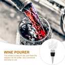Hemoton Angel Wine Bottle Stopper Decorative Crystal Wine Bottle Plug Airtight Sealing Stopper for Home Bar Kitchen Unique Gift 4.13X1.96X1.37In
