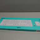 Logitech MK270 Wireless Keyboard and Mouse Combo for Windows, 2.4 GHz, 8 Multimedia Keys, PC, Laptop, Wireless Keyboard Compact Mouse Combo - White (1 Pack)