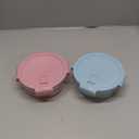 8 Pcs Round Glass Containers with Lids Airtight 4 Cup Glass Storage Containers Set Meal Prep Containers for Soup Leftover Microwave, Dishwasher, and Freezer Safe(4 Sets (White)