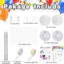 4 Sets Metal Balloon Stand, Balloon Arch Kit of 4, 7 Feet Adjustable, Durable, Ideal for General Celebrations, Children, Unisex, Christmas, Event Planners, Party Organizers, 84 Inches