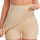 MISS MOLY Shapewear Half Slip Dress for Women High Waist Body Shaper Seamless Tummy Control Skirt Smoother Under Dresses (Medium, Nude)